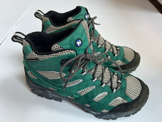 Mens Shoe Size 12 Merrell Green MoWaterproof High Rise Hiking Boots