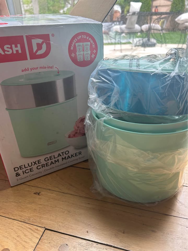 Seller 128 - Dash Deluxe Ice Cream Maker - New in Box