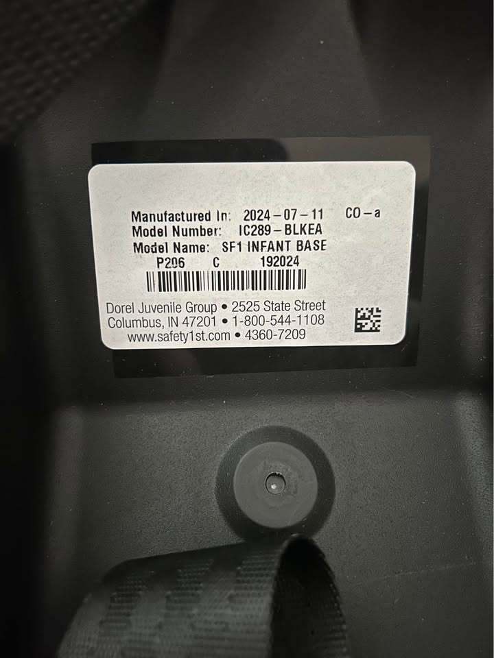 Seller 128 - Safety First Car Seat Base - Never Used!