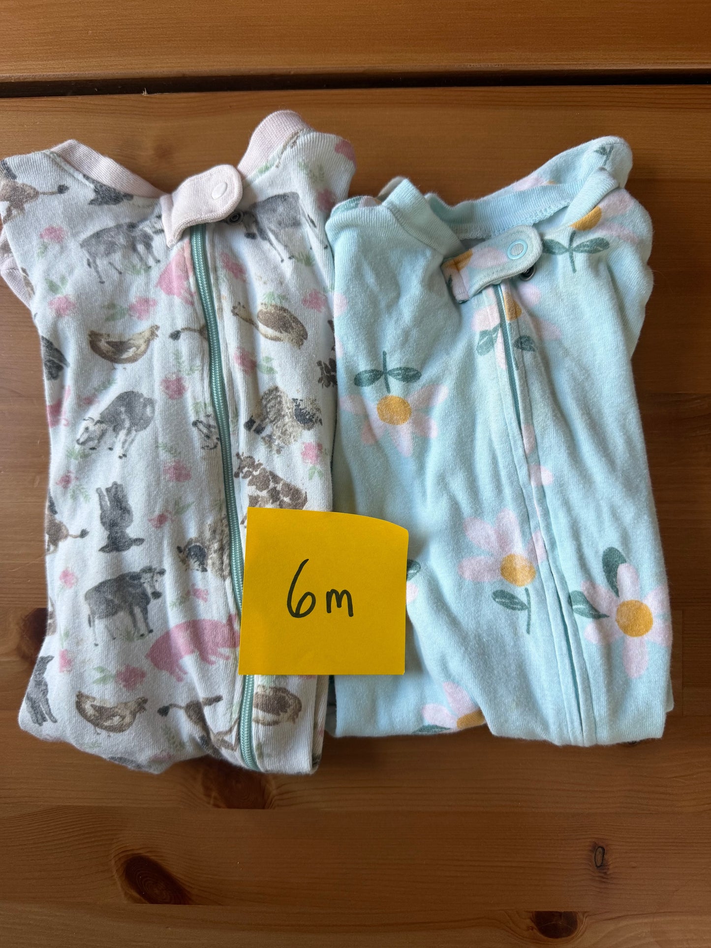 Seller #94 9M Girls Pajama Bundle Burts Bee's and Carters