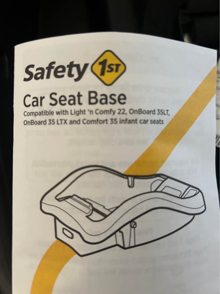 Seller 128 - Safety First Car Seat Base - Never Used!