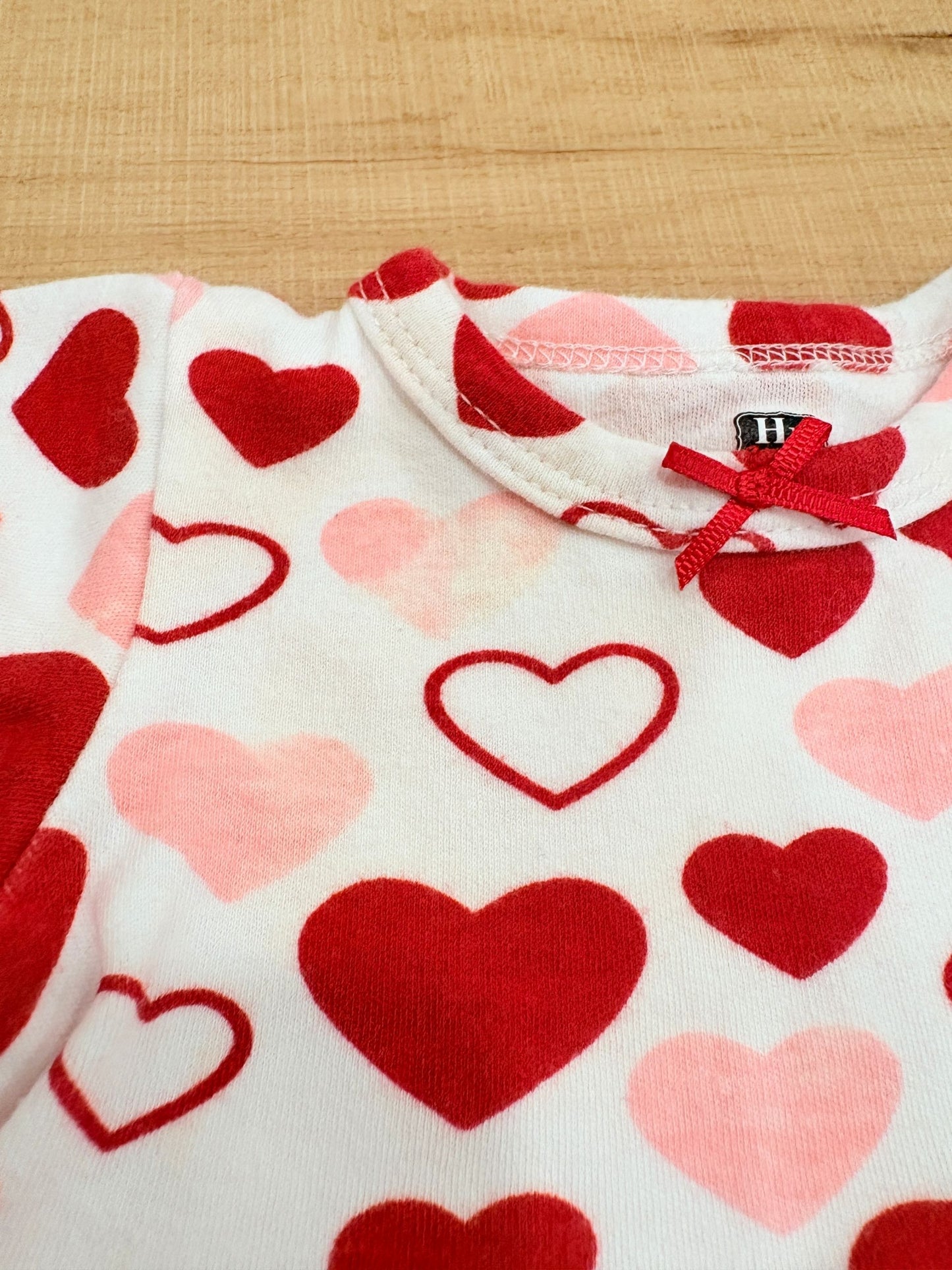 #37 3-6M Girls Hudson Baby Hearts Dress - see description