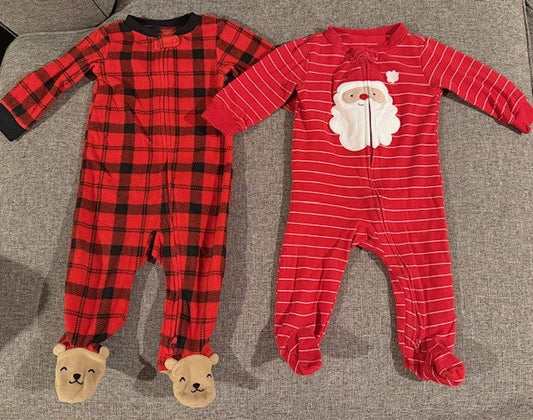Seller #79 | Carters Holiday Sleepers (2) | Baby 9mo REDUCED