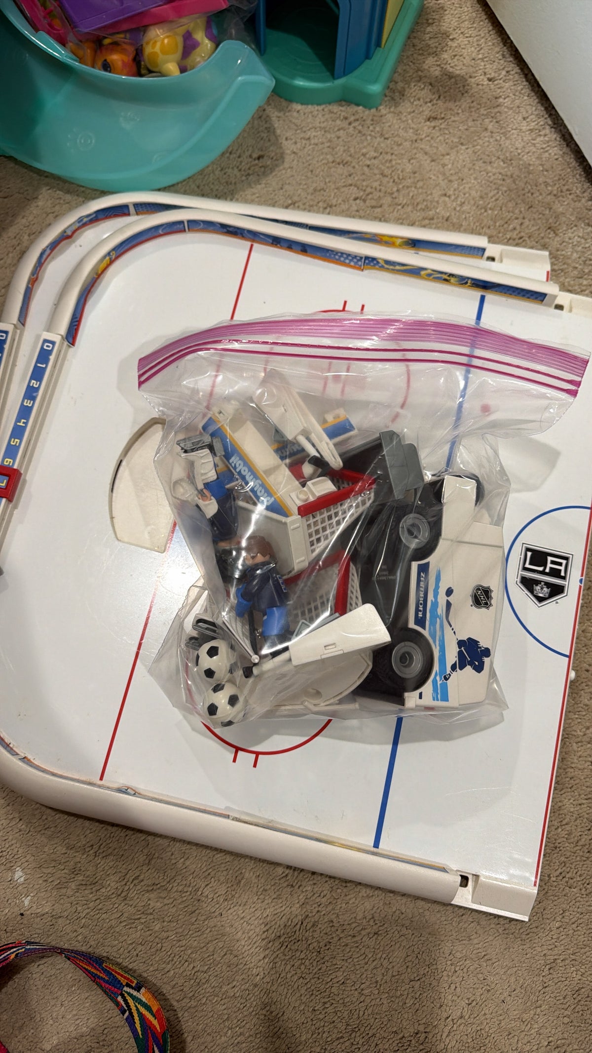 77 - Playmobil Hockey WITH accessories like Zamboni retails WELL over 100$