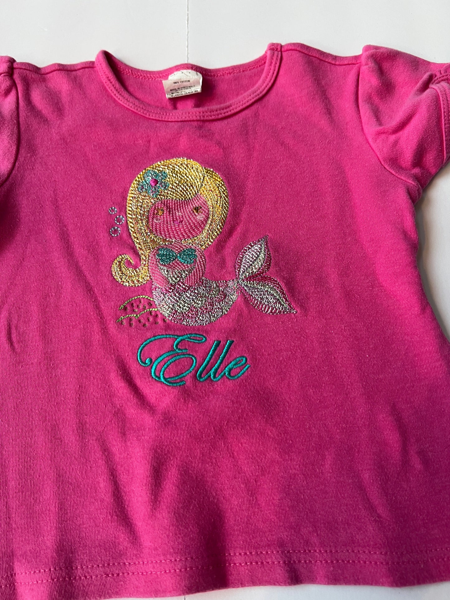 #180 Girls 4T “Elle” Unicorn and Mermaid Embroidery Set