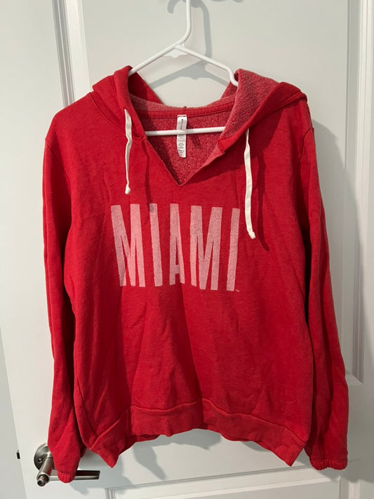Seller #76 - Miami University Women's Hoodie - Size Large - Red