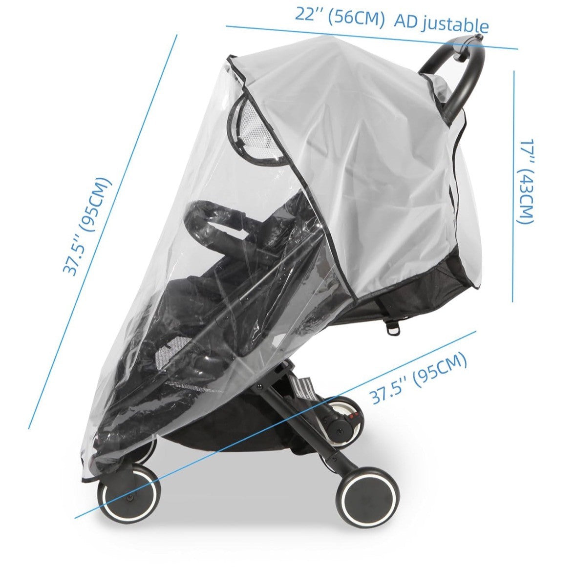 Seller #126 Universal Clear Stroller Cover - New - REDUCED
