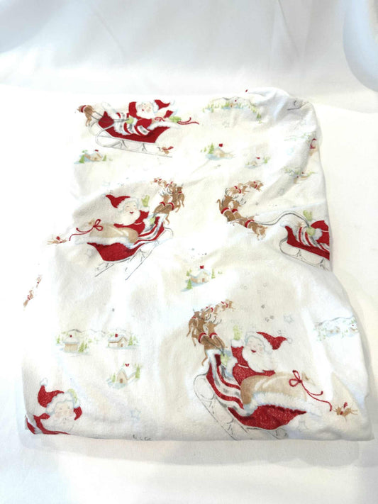 #149 Pottery Barn Santa Crib Sheet