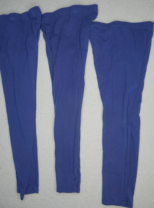 #31 Lot of 3 Girls' Cat & Jack Navy Leggings, Size Medium (8)