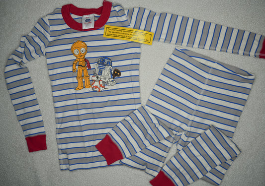 #31 Kids' Hanna Andersson R2D2 & C3PO Star Wars Pajamas, Size 130 (8), New with Tags
