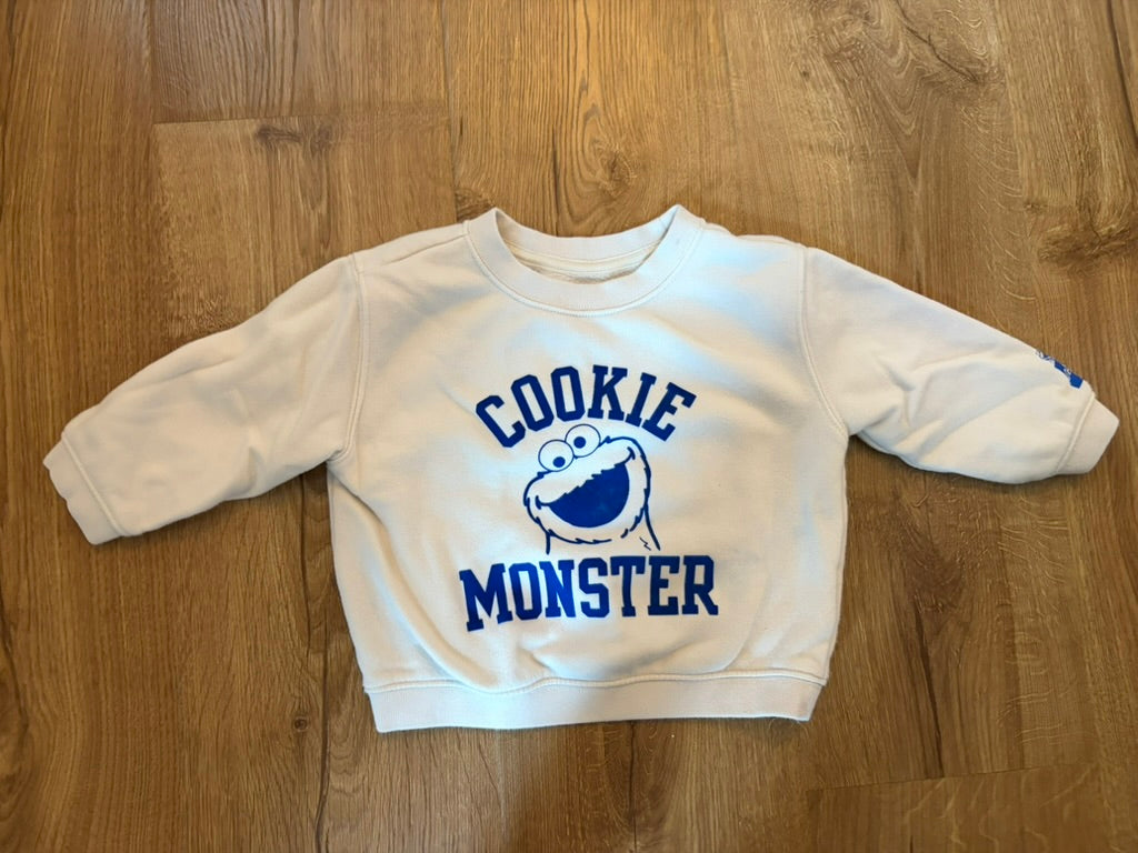 #6 - Baby Gap/Sesame Street Cookie Monster Sweatshirt - 18-24 months