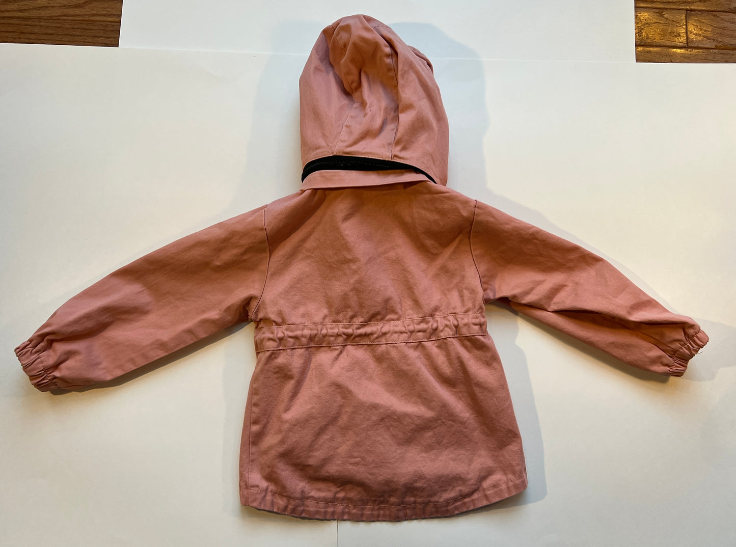 Girls 100 (2T) Boutique Pink Canvas Hooded jacket