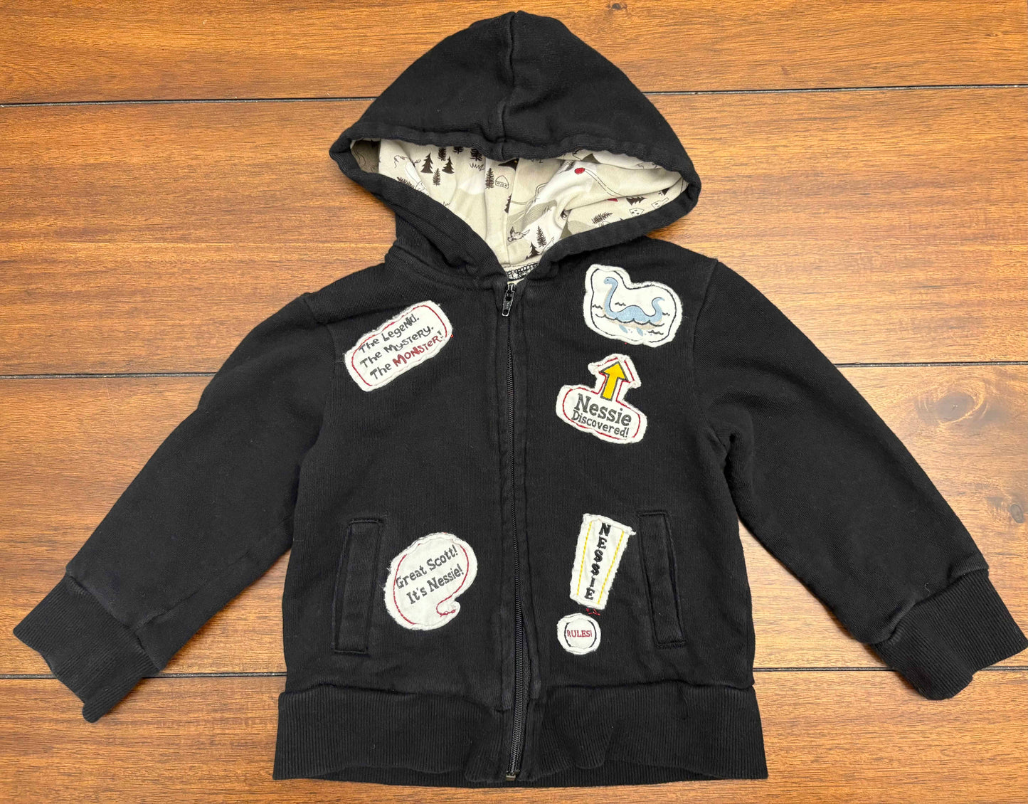 Seller #210 Disney Boys Size 24M Black Red & Blue Loch Ness Monster Outfit