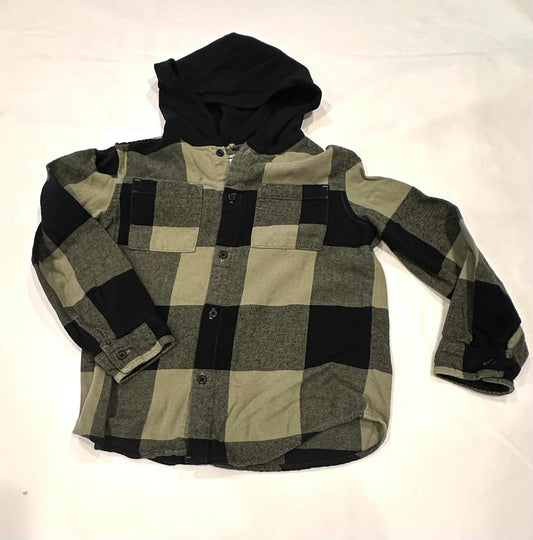 #149 Boys 8/Medium Cat and Jack Flannel Hoodie