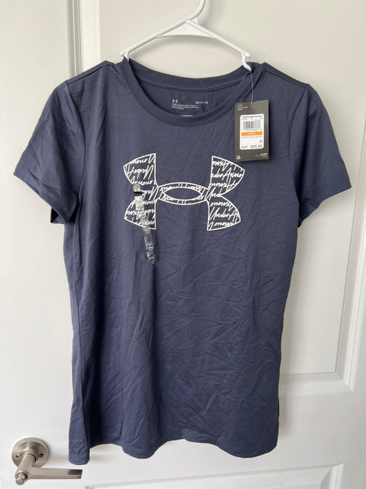 Seller #76 - Under Armour Women's Tech Solid Script Logo Tee NWT - Blue - Size Small
