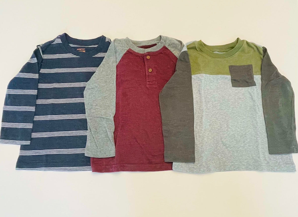 #54 - Boys 3T Jumping Beans LS Shirt Bundle (3)
