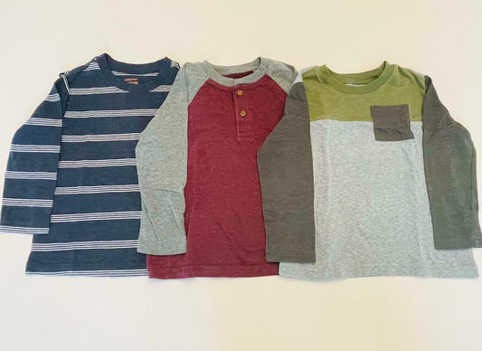 #54 - Boys 3T Jumping Beans LS Shirt Bundle (3)