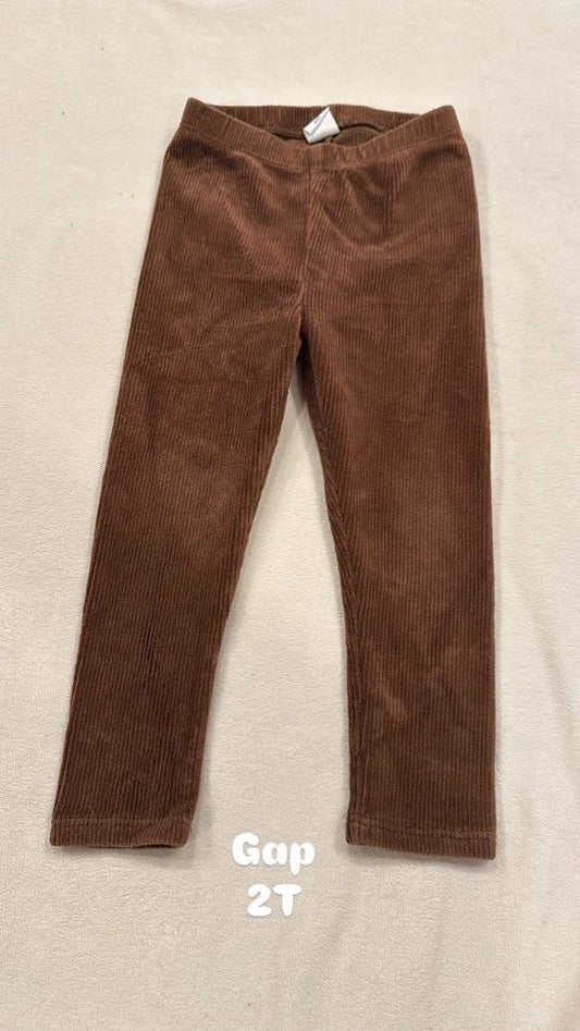 #145 Gap corduroy leggings Girls 2T EUC