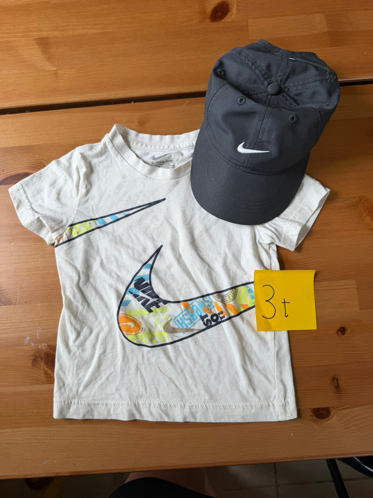 Seller #94 Boys 3T Nike T shirt and Nike Hat Bundle