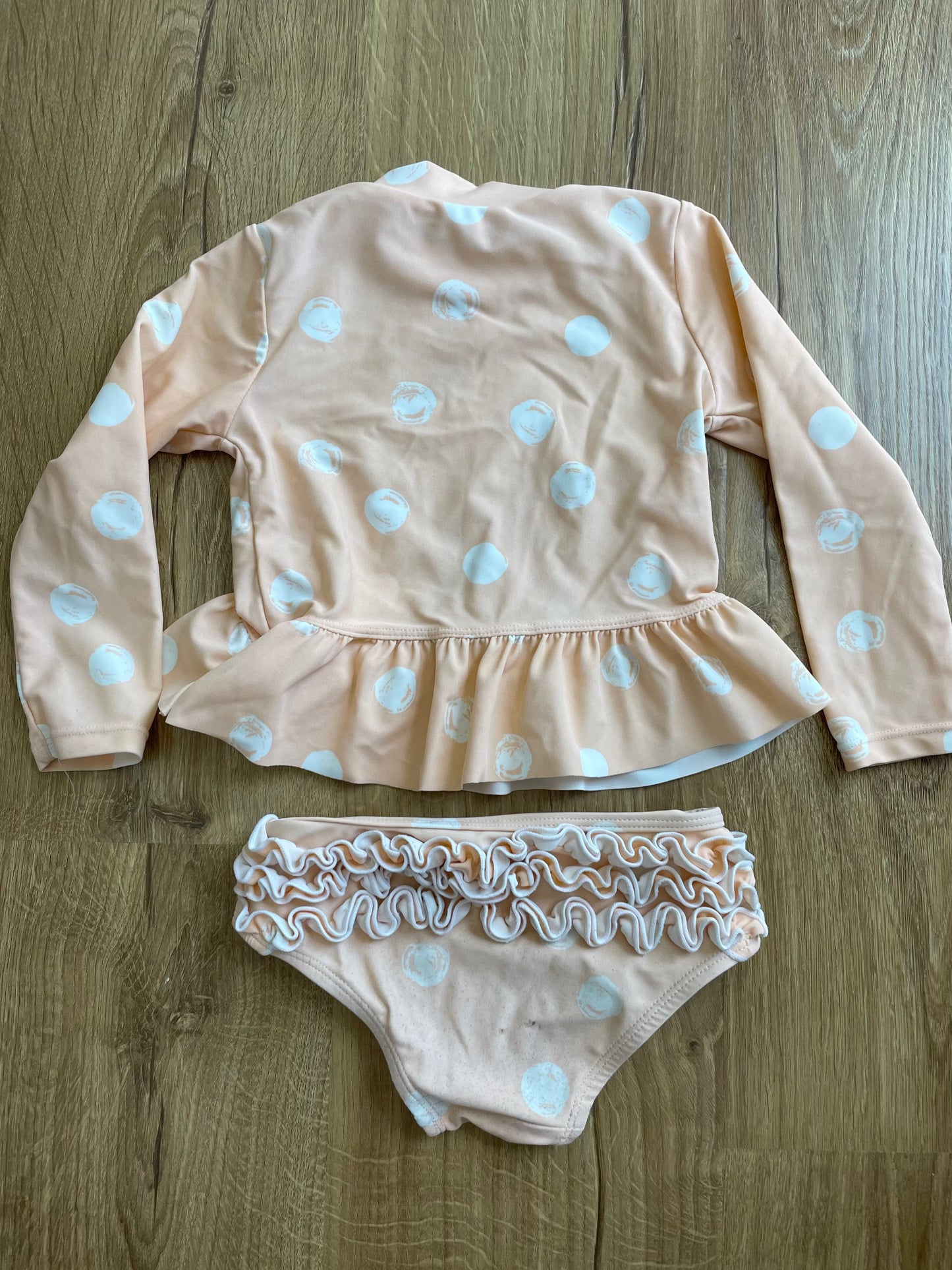 #6 - Jessica Simpson 2-Piece Bikini Swim Suit Rash Guard Set, Girls, 2T/24M