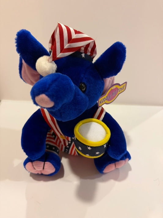 179 Stuffed Patriotic Drumming Elephant