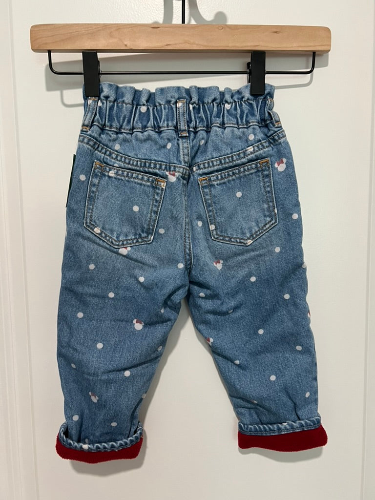Seller #76 - babyGap | Disney Minnie Mouse Just Like Mom Fleece-Lined Jeans - Size 2 Years