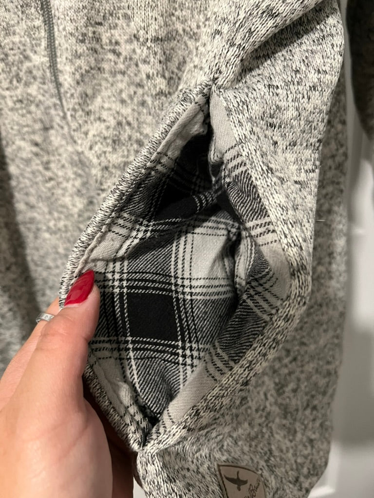 Seller #76 - Eddie Bauer Radiator Fleece Cirrus Hoodie Jacket Women's Gray Size 2XL Plaid