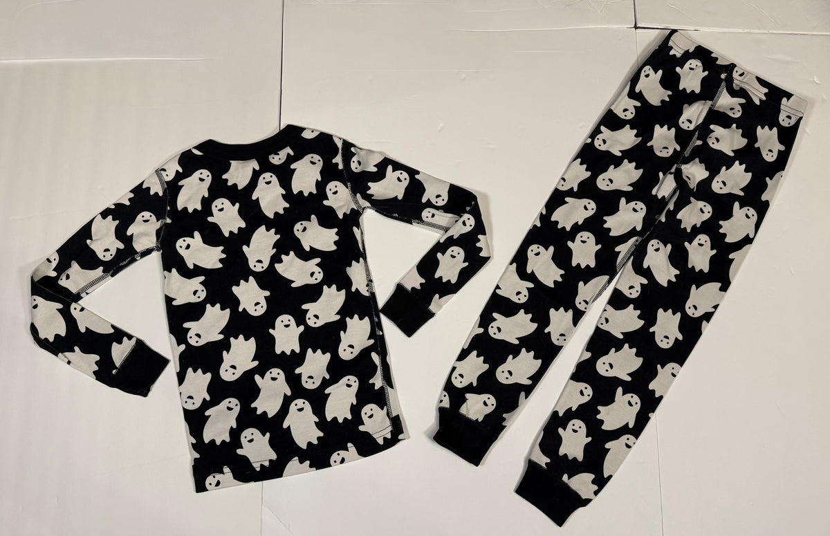 #141 Unisex Size 5 (110) Hanna Andersson Ghost Long Sleeve Pajamas