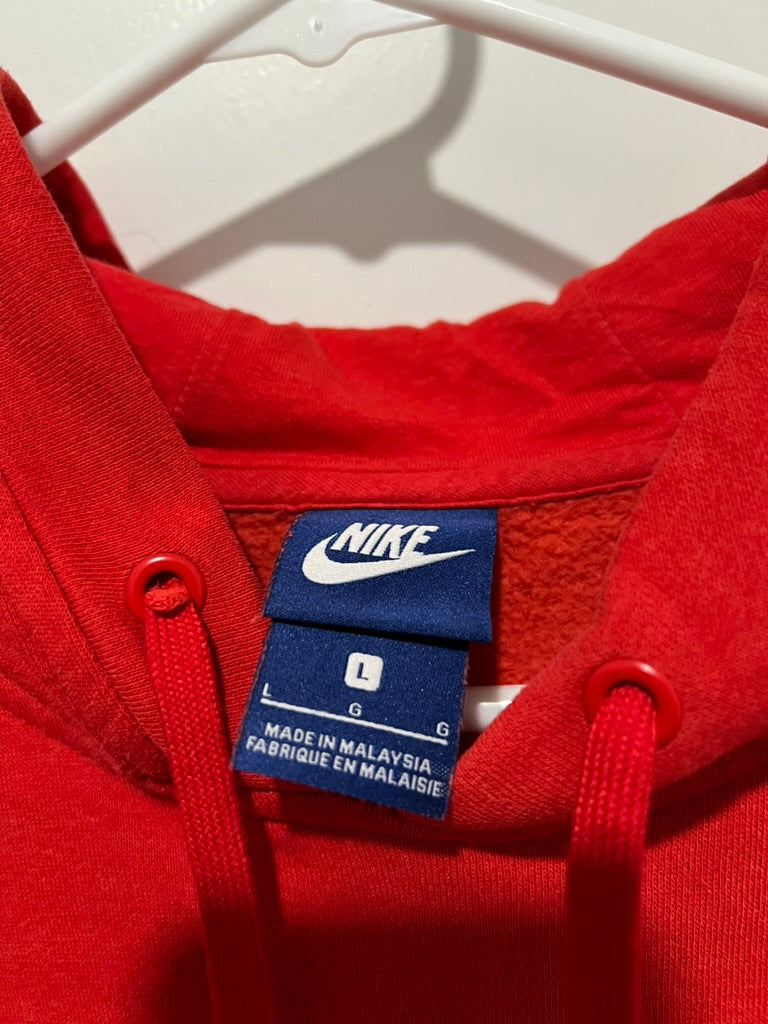 Seller #76 - Nike The Ohio State University Hoodie - Red w/ Logo - Size Large