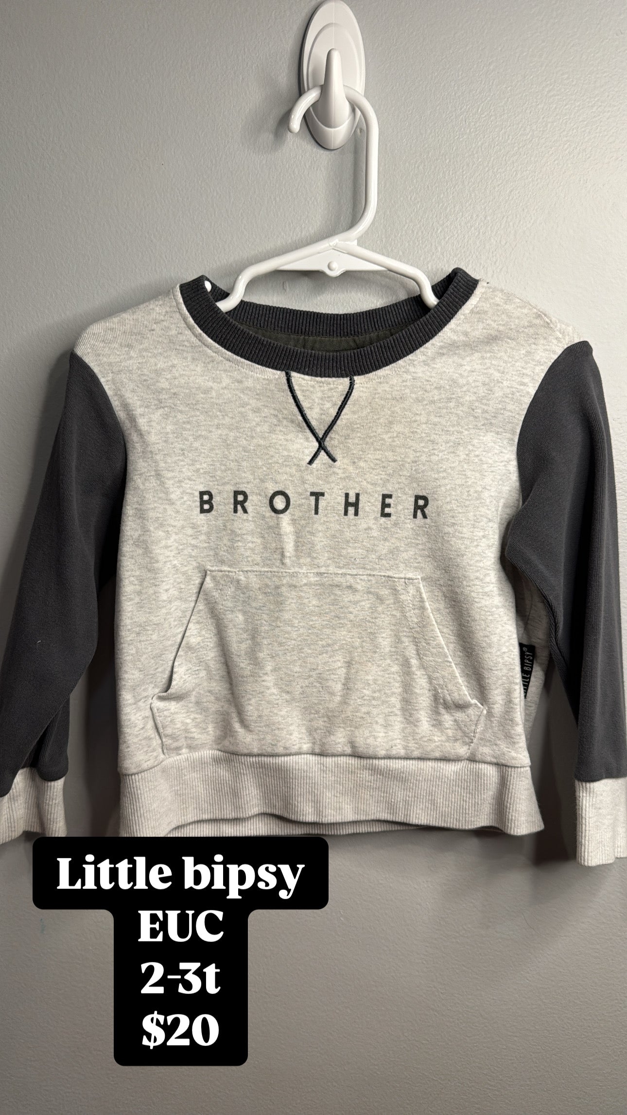 #44 2-3t little bipsy brother crew REDUCED