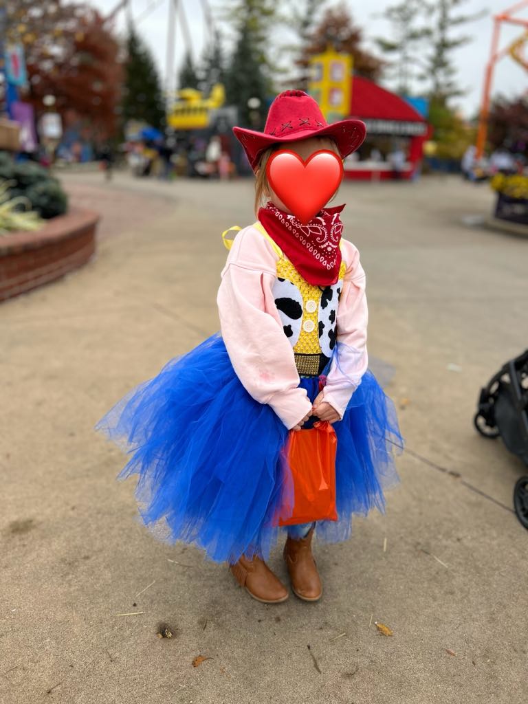 Size 5-6 cowgirl tutu and cowboy hat PPU 45212