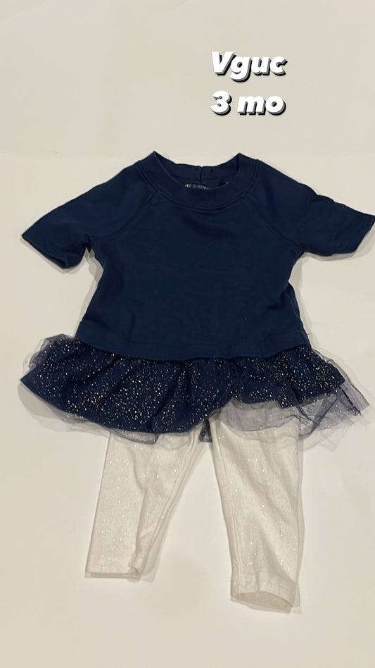 Carter's 3 mo sparkle outfit