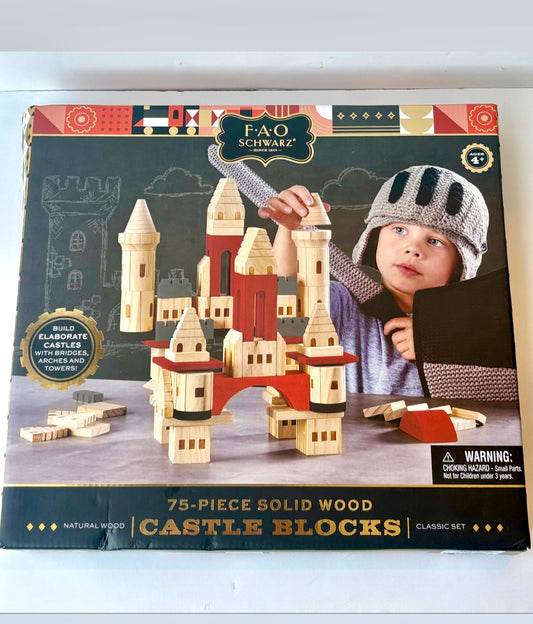 Seller182 wood Castle block set- NEW