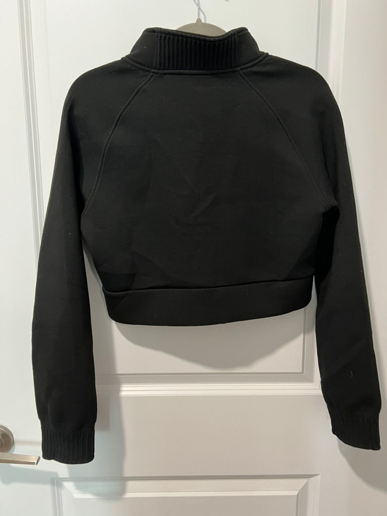 Seller #76 - Gymshark Long Sleeve Cropped Jacket - Black - Size Small