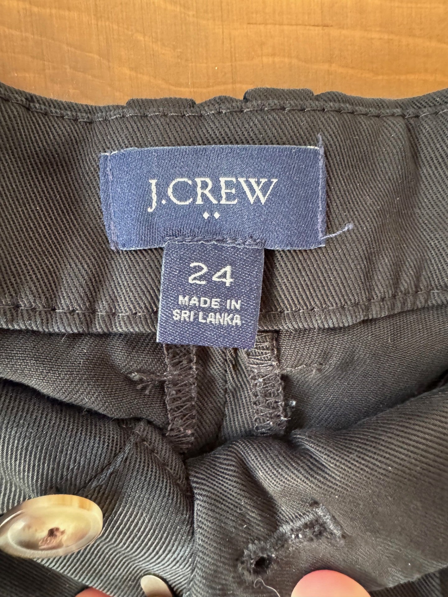 Seller #126 J. Crew Size 24 Black Trouser
