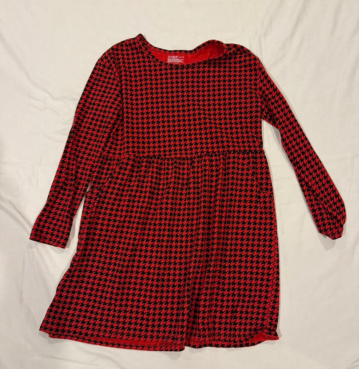 Seller #142 Girl's size 10/12 Cat & Jack Black & Red dress