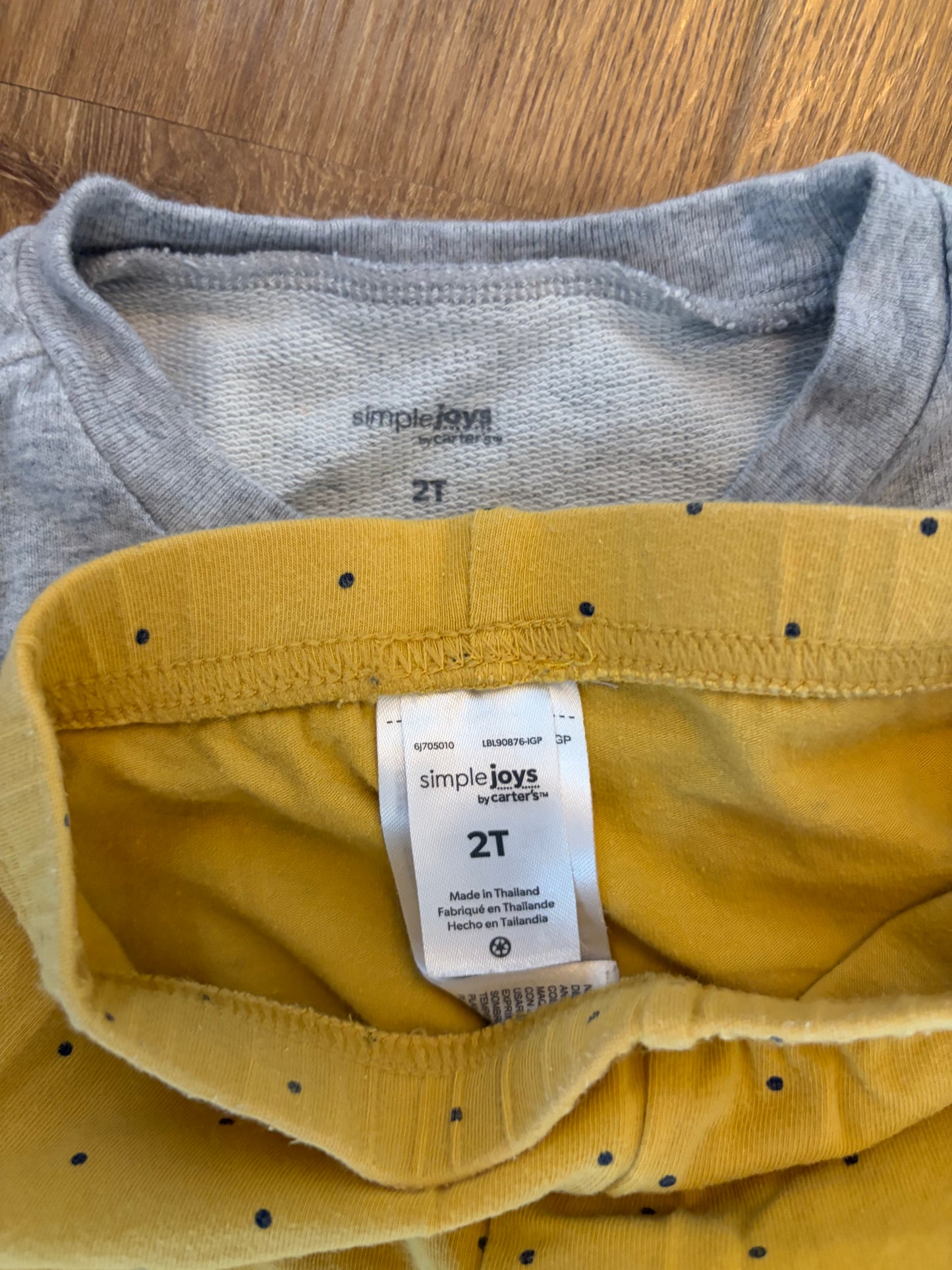 #6 -  Carters Simple Joys Girls Love Outfit - 2T