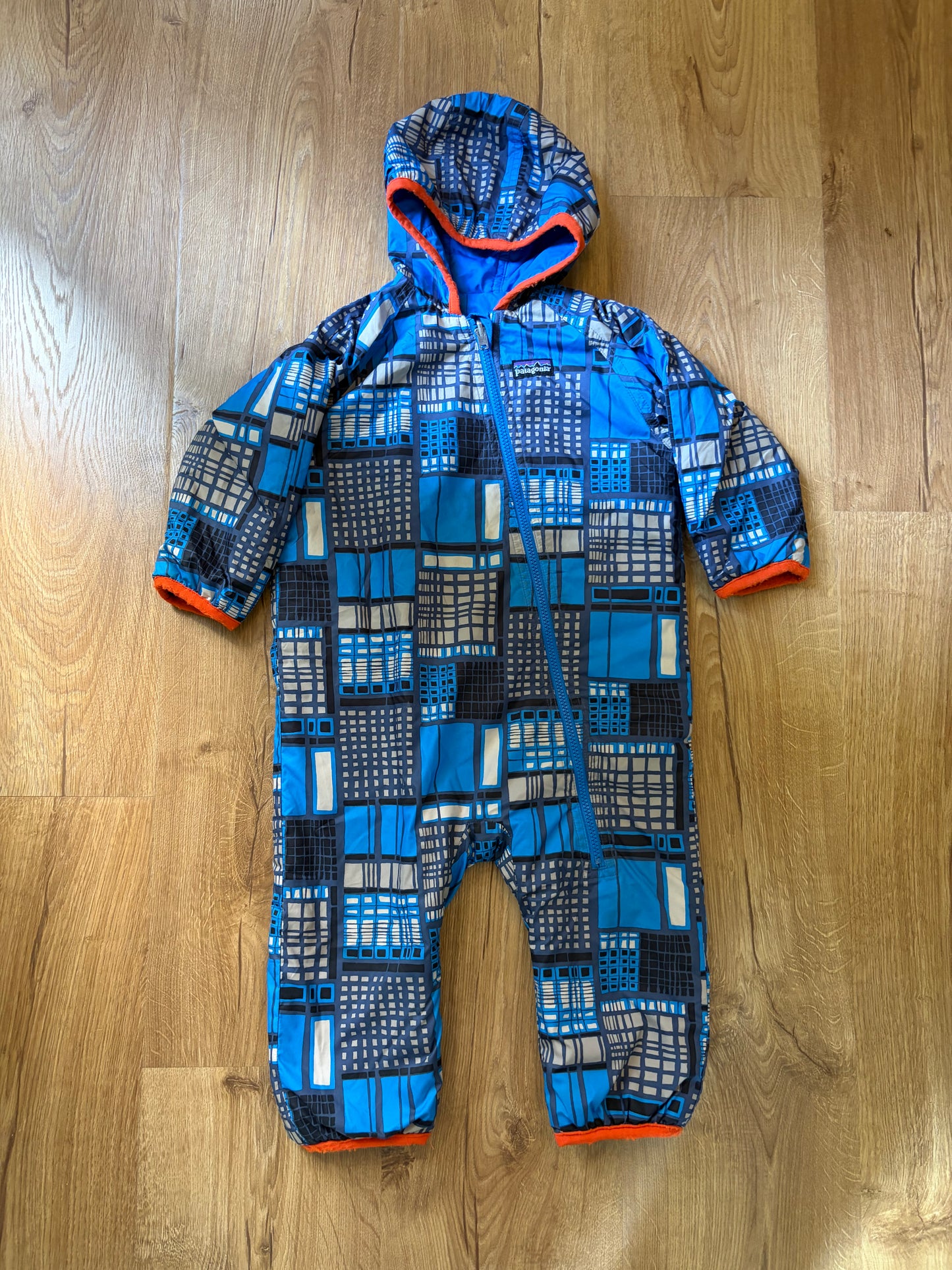 #6 - Patagonia Reversible Blue Snowsuit - 6 months