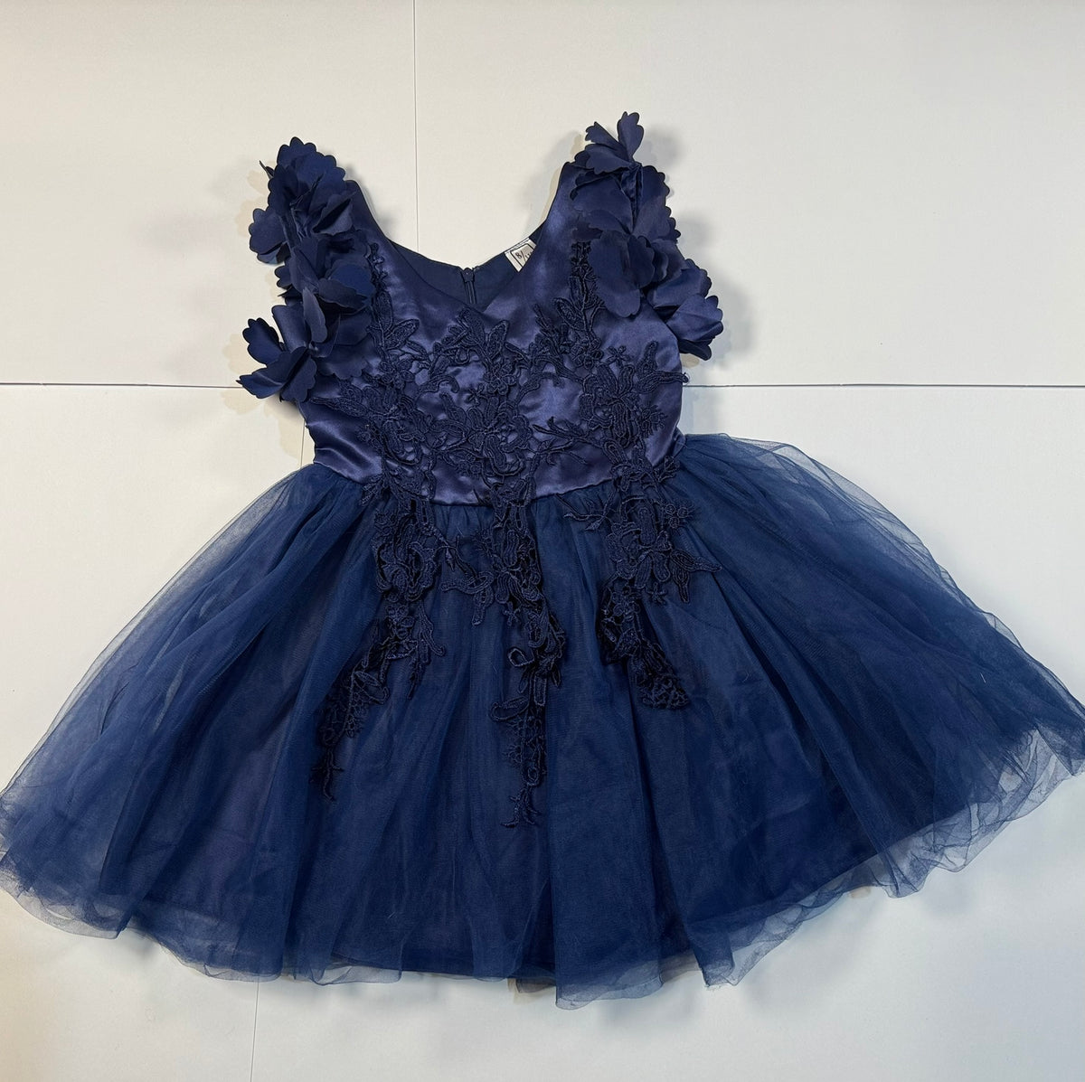 #141 Girls 4/5T (Tag 8/110) Faux Trish Scully Tulle Dress