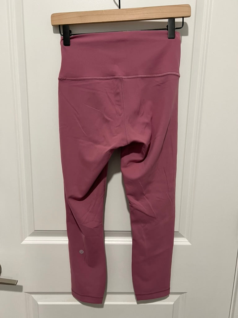 Seller #76 - Lululemon Wunder Train High-Rise Crop 23" Velvet Dust Size 6 Yoga Pilates