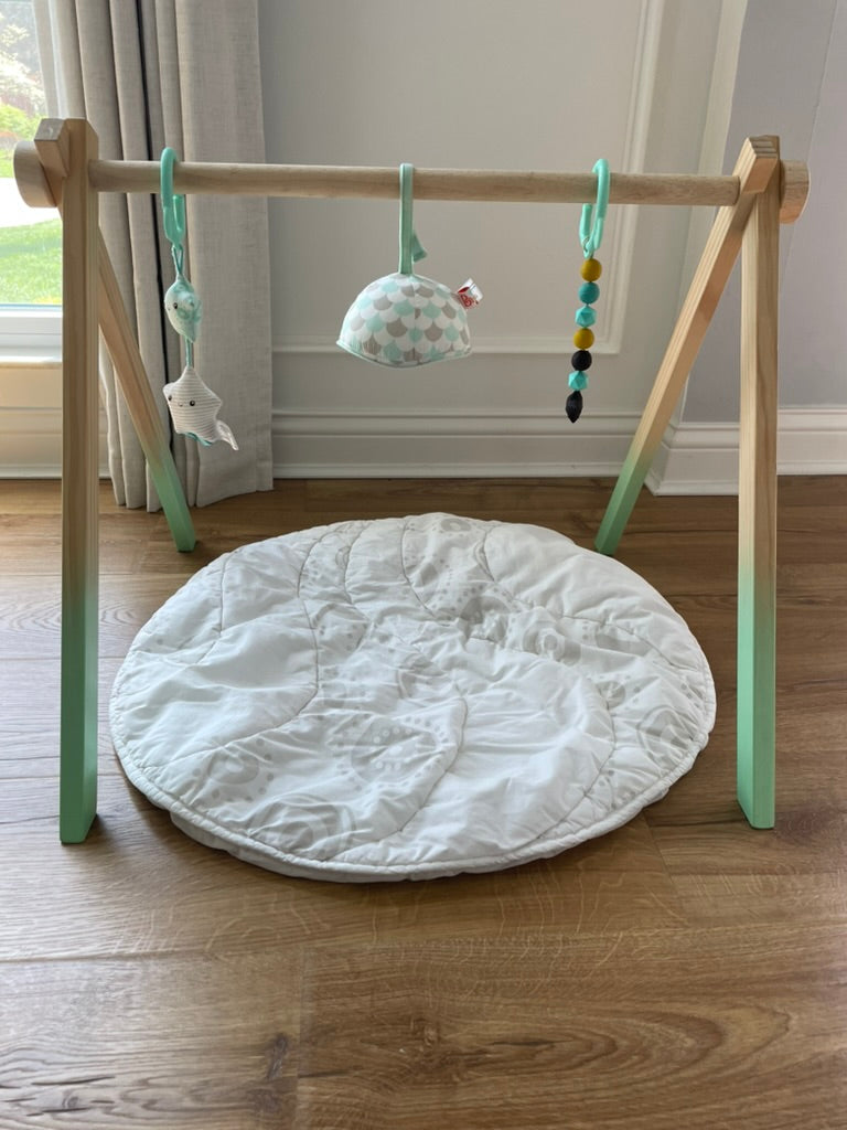 #6 - Wooden Baby Play Gym – Activity Mat for babies