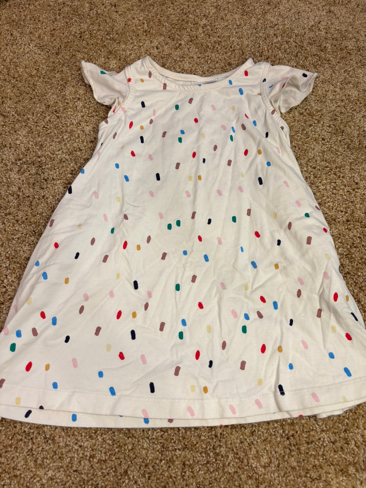 #86A 4T Hanna Andersson confetti dress