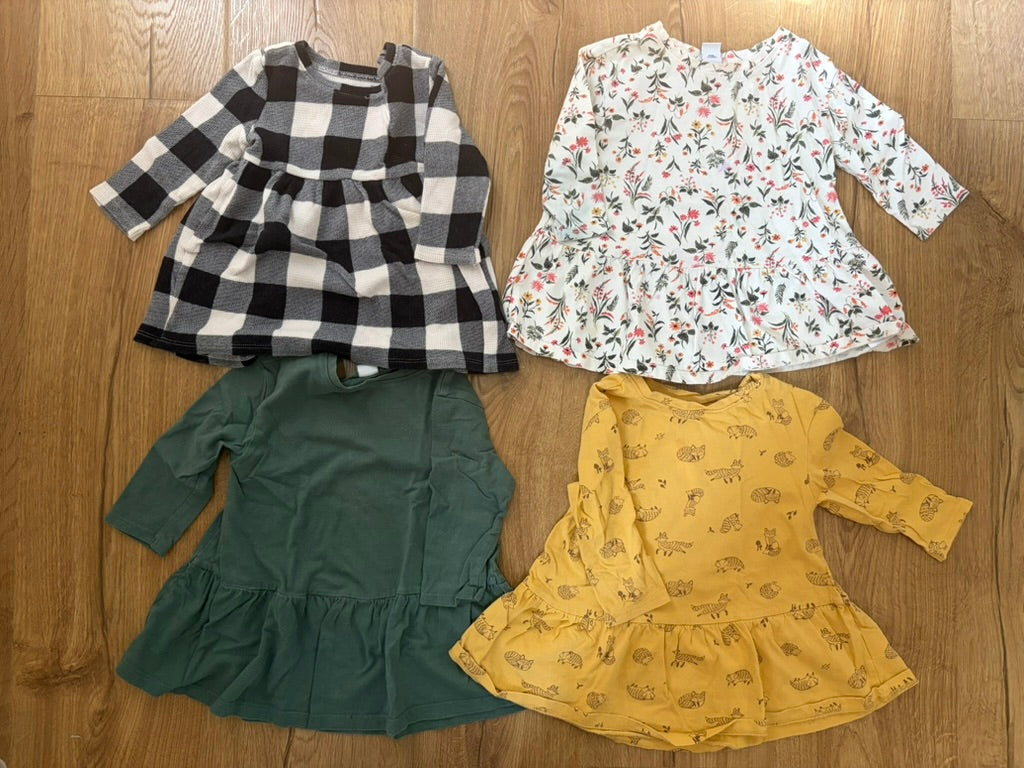 #6 - Old Navy Girls Shirt Dresses - 12-18 months