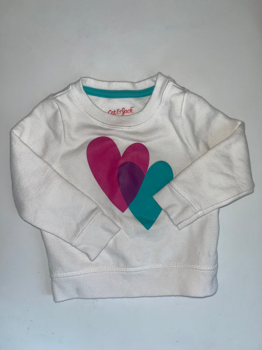 Seller #20 heart crew neck sweatshirt size 12 mo