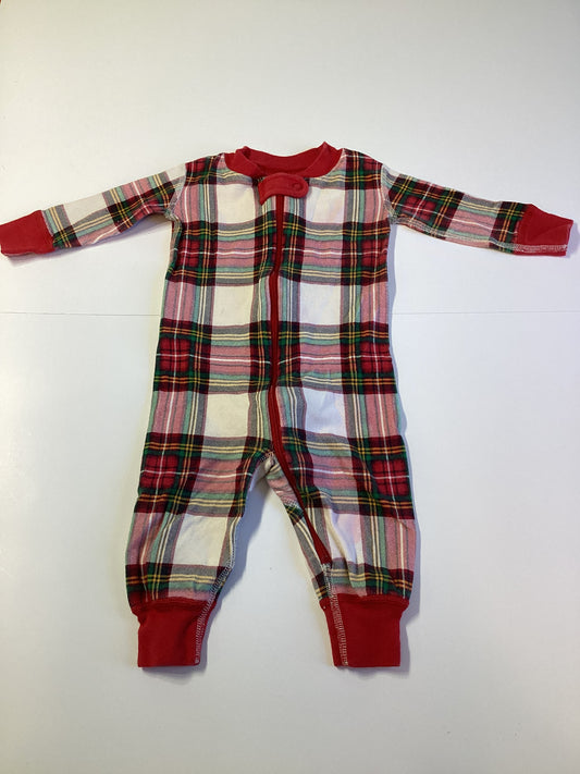 #129 3-6m Hanna Andersson holiday plaid