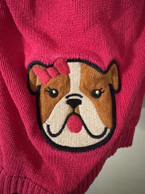 REDUCED #141 Embroidered Gymboree Puppy Sweater size 7 GUC
