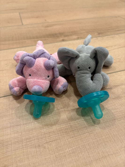 #37 Pink Dinosaur and Elephant WubbaNub