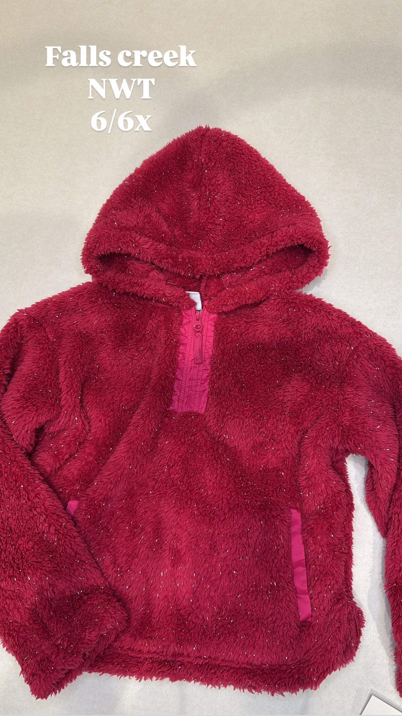 44 girls 6x pink sparkly fleece
