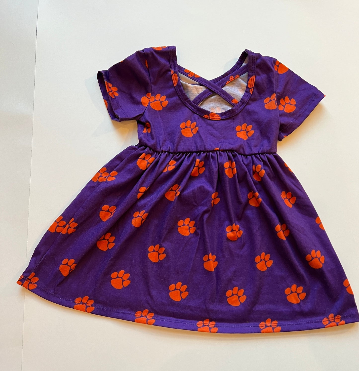 #77B Girls 2T Boutique Clemson Tigers Dress