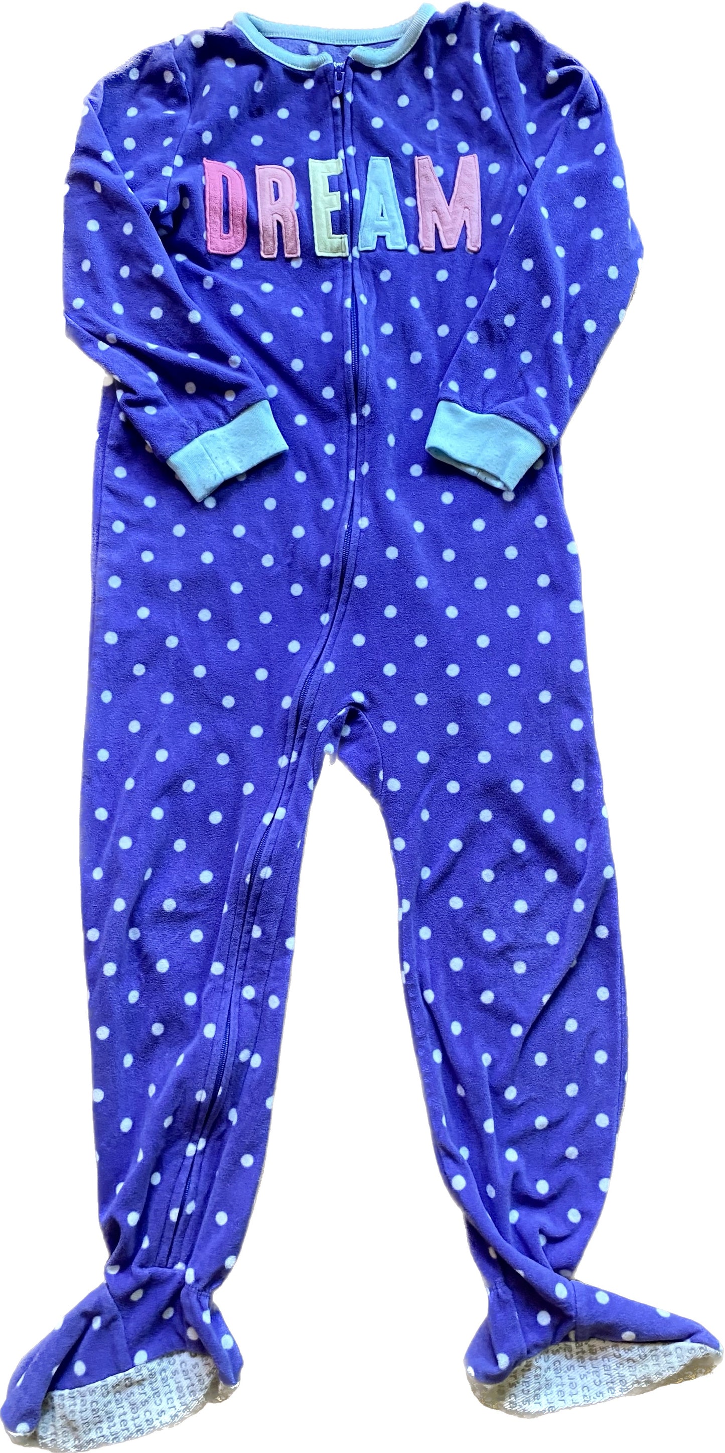REDUCED Size 5 Carters fleece footed pajamas